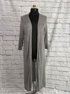 Torrid Knitted Open Front Ankle Length Duster